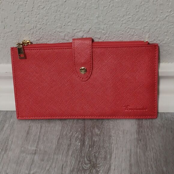 TRAVELAMBO Genuine Coral Leather Bifold Wallet, RFID Blocking - Picture 1 of 4
